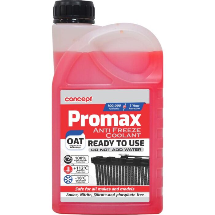 Promax -18°C Anti-Freeze Coolant Red – Concept Innovative Products ...